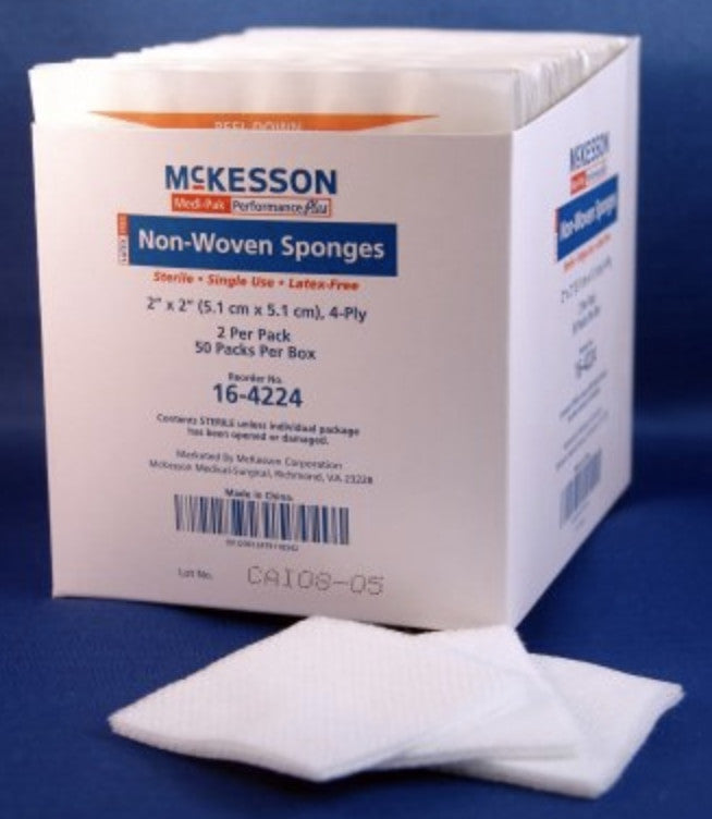 McKesson 4-Ply Non-Woven Sponge, Sterile