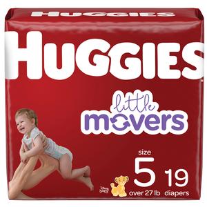 Huggies Little Movers Diapers, Size 5, Jumbo Pack - MahaStar Pediatric Products