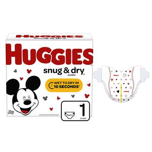 Huggies Snug And Dry Diapers, Size 1, Big Pack, 92 Ct - MahaStar Pediatric Products