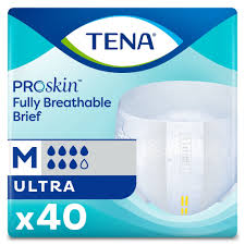 Tena Ultra Incontinence Brief, Unisex, Adult, Medium, Heavy Absorbency - MahaStar Adult Products