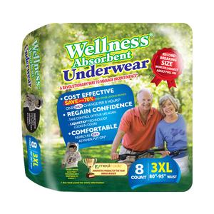 Wellness Absorbent Underwear 3x-large 80" - 95" - MahaStar Adult Products