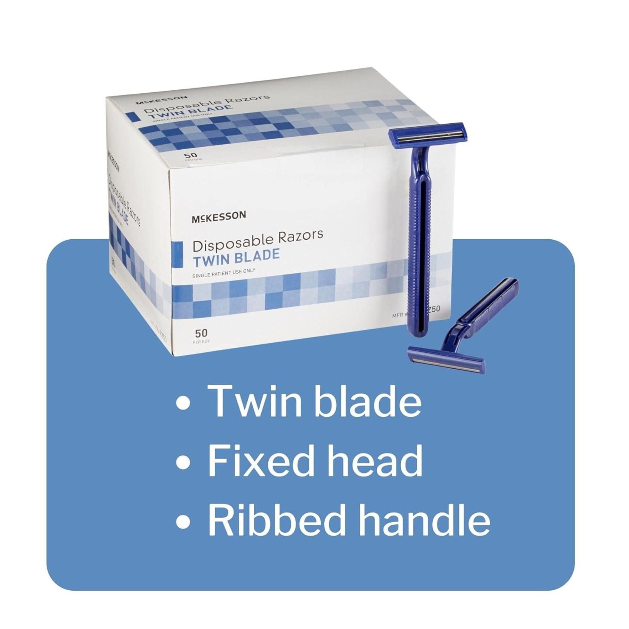 McKesson Disposable Razors, Twin Blade