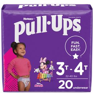 Pull-ups Learning Designs Girls' Training Pants, 3t-4t, 20 Ct - MahaStar Pediatric Products