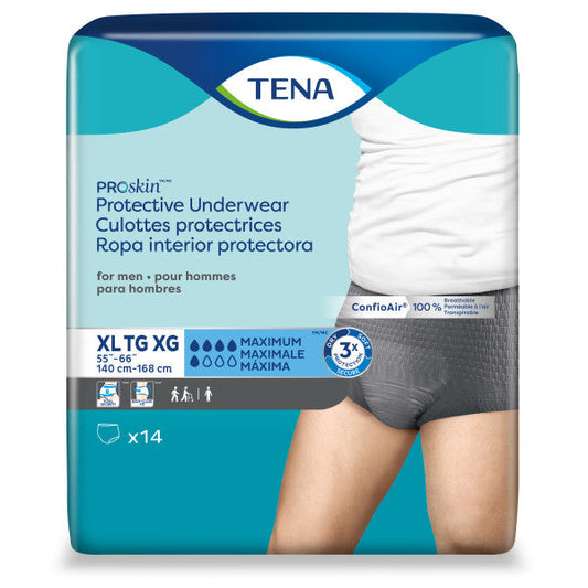 Tena Proskin Protective Underwear For Men Xl, 55" - 66". - MahaStar Adult Products