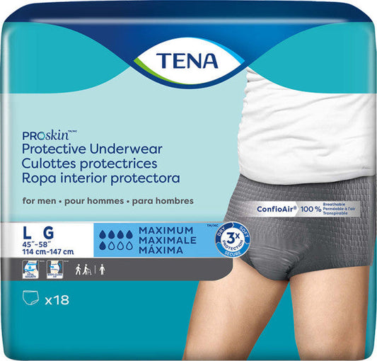 Tena Proskin Protective Underwear For Men L, 45" - 58". - MahaStar Adult Products