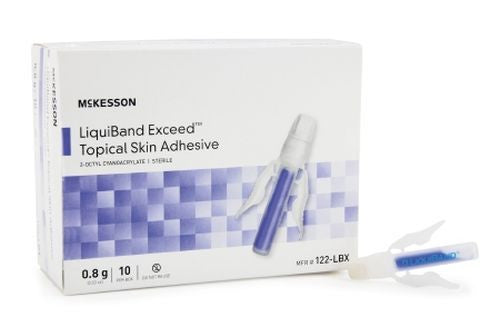 McKesson LiquiBand Exceed Topical Skin Adhesive, Precision and Dome Applicator
