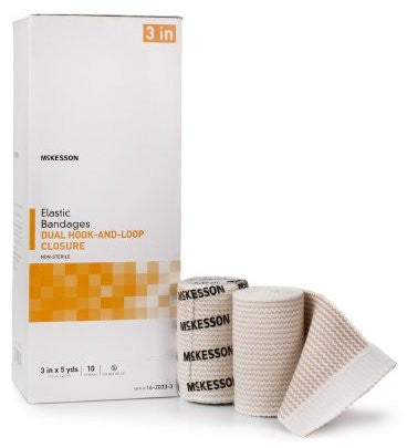 McKesson Hook and Loop Closure Elastic Bandage, NonSterile