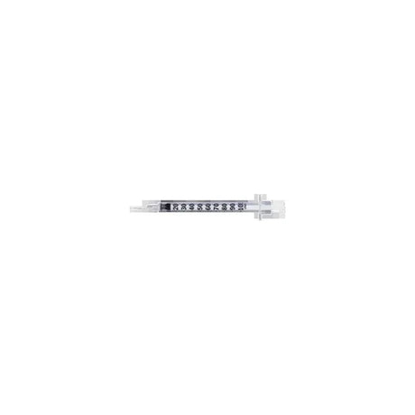 U-100 Insulin Syringe With Micro-fine Iv Needle 28g X 1/2", 1 Ml (100 Count)
