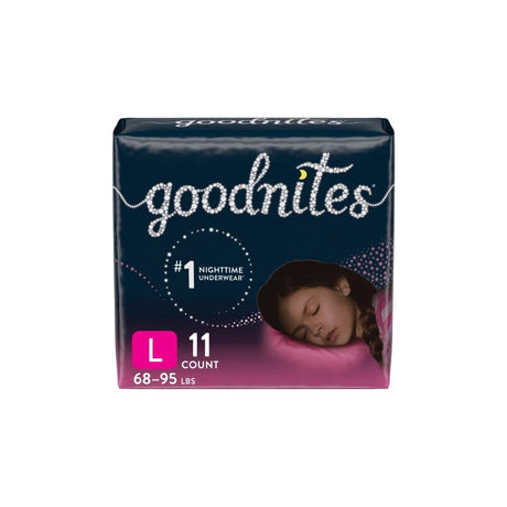 Goodnites Youth Pants, Large, Girl, Jumbo Pack, Replaces Item 6941316