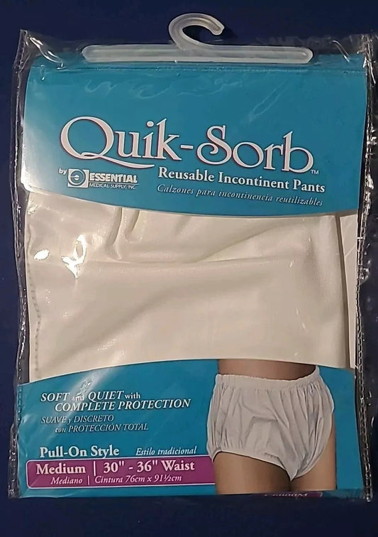 Quik Sorb Reusable Pull On Incontinence Pants, Medium - MahaStar Adult Products
