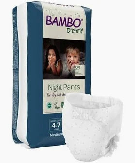 Bambo Dreamy Night Pants, Girls, 4-7 Years - MahaStar Pediatric Products