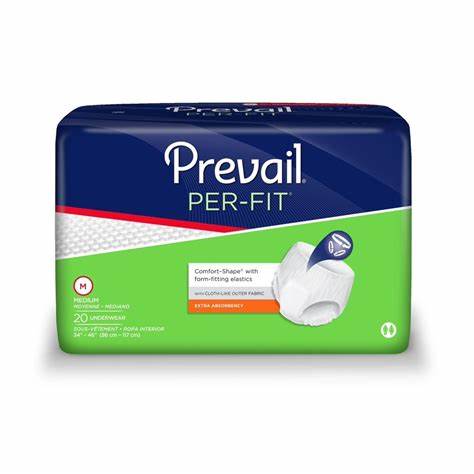 Prevail Per-fit Underwear, Size Small, White - MahaStar Adult Products